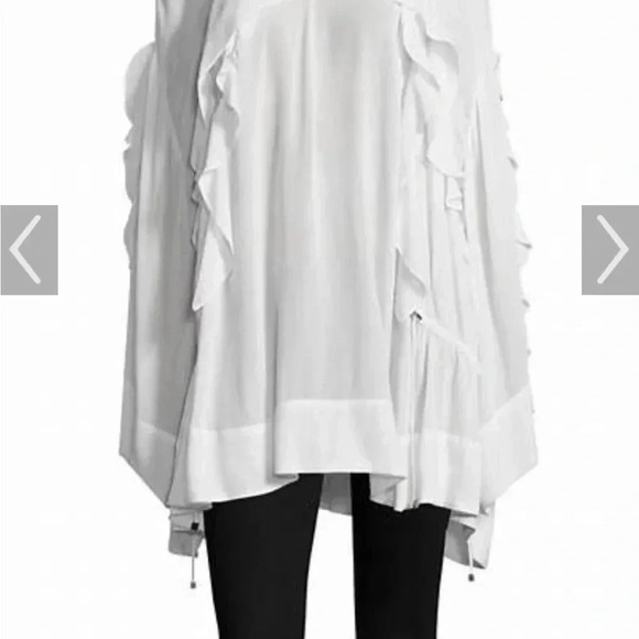 Rare IRO Birle ruffle black tunic blouse - Picture 5 of 15
